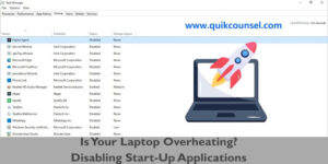 Is Your Laptop Overheating? Disabling Start-Up Applications